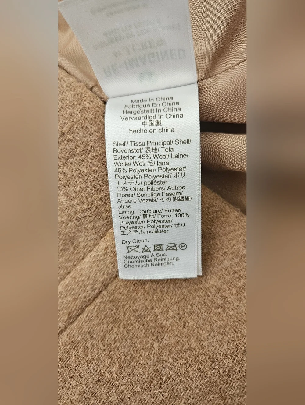 J. Crew Factory City Coat Heathered Acorn Size 16 - Picture 7 of 8